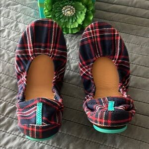 Plaid Ballet Flats tieks size 6